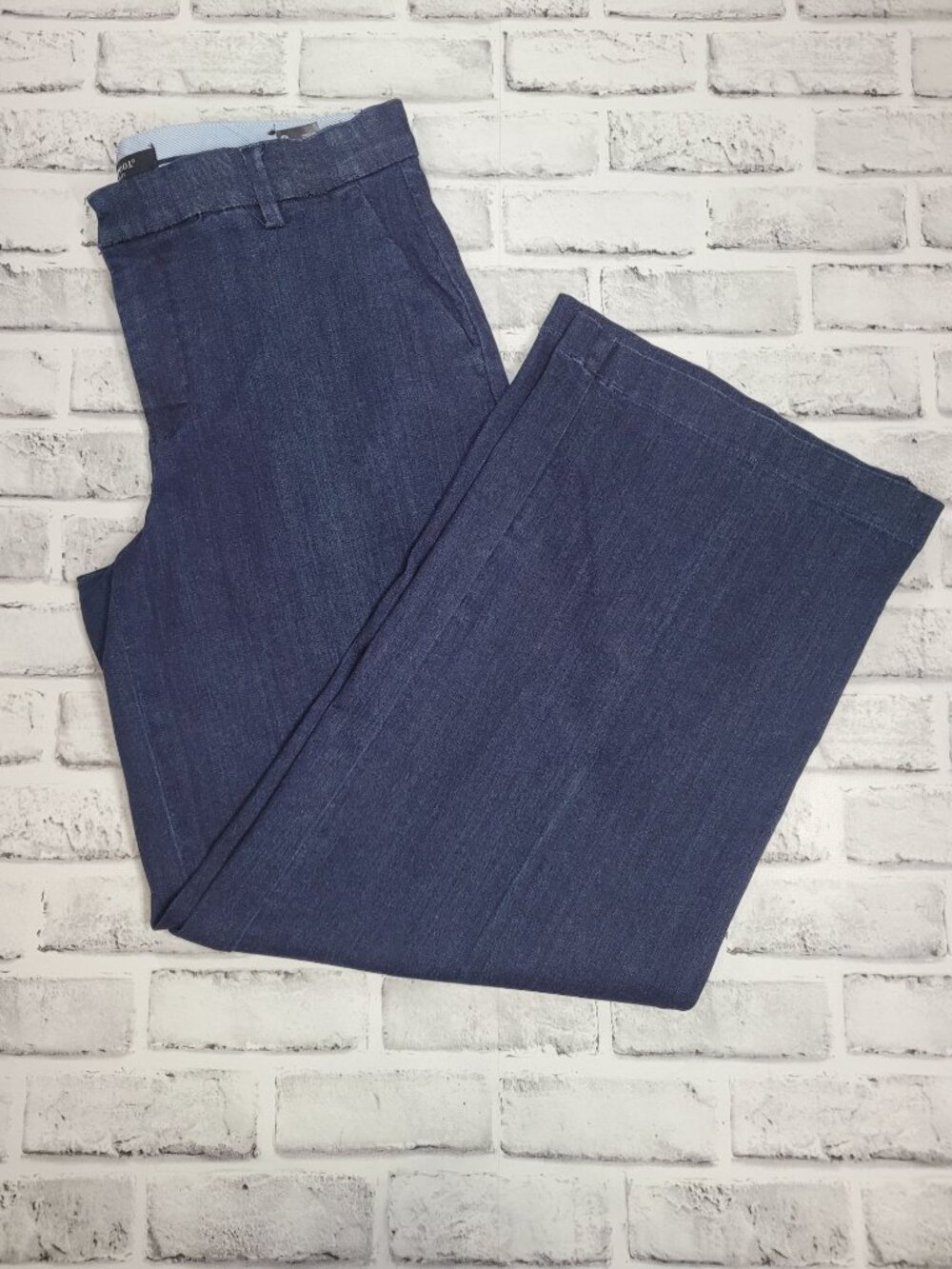 Liverpool Wide Leg Jeans Dark Wash Classy Dressy Stretch Size 10/30